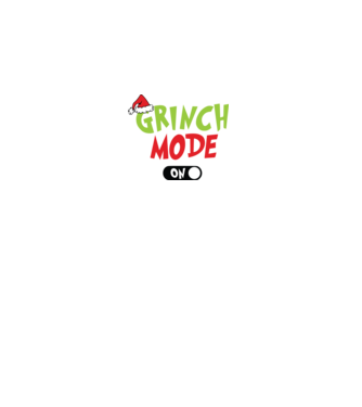 Grinch Mode model alb pe tricou
