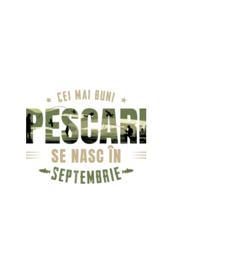 Cei mai buni pescari se nasc în septembrie model albastru deschis pe tricou