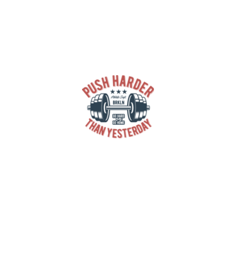 push harder model gri pe tricou