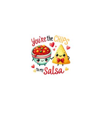 Chips to my Salsa model roz deschis pe tricou
