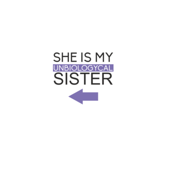Unbiologycal Sister 02 model nisipiu pe tricou