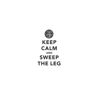 Keep calm and weep the leg cobra kai model alb pe tricou