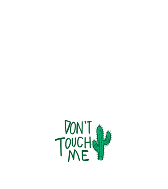 Dont touch me model negru pe tricou
