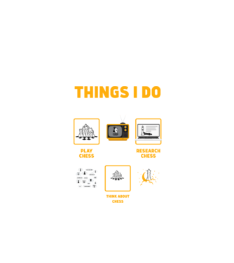 Things I do in my spare time model negru pe tricou