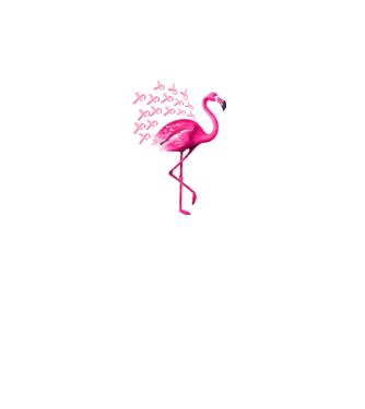 Flamingo pink model turcoaz pe tricou
