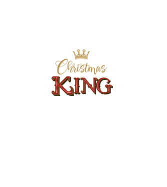Christmas King model negru pe tricou