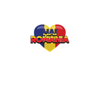 Romania heart model verde neon pe tricou