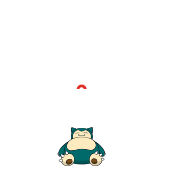 Keep Calm Snorlax model negru pe tricou