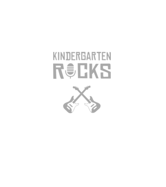 Kindergarten rocks model negru pe tricou