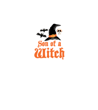 Son of a witch model alb pe tricou