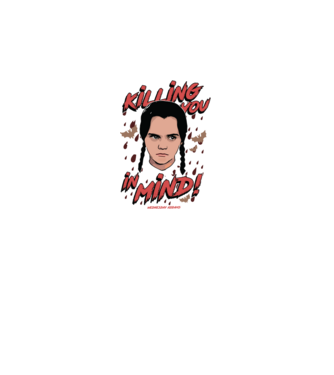 WEDNESDAY Killing You in my mind model negru pe tricou