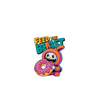 Feed the beast model nisipiu pe tricou