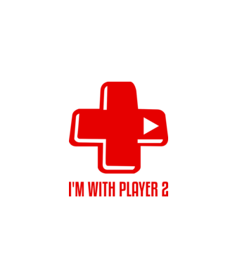 player 2 model alb pe tricou