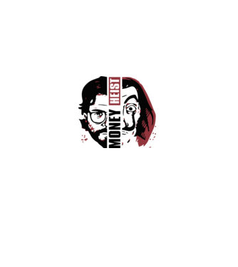money heist professor model alb pe tricou