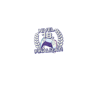 Nivel 18 finalizat! model negru pe tricou