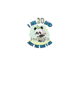 PANDASTIC 20 model alb pe tricou