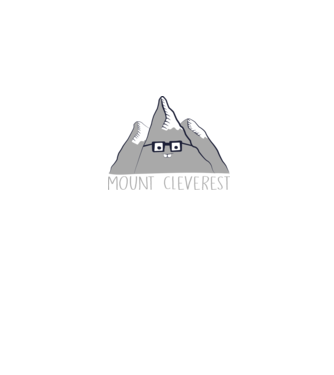 Mount cleverest model negru pe tricou