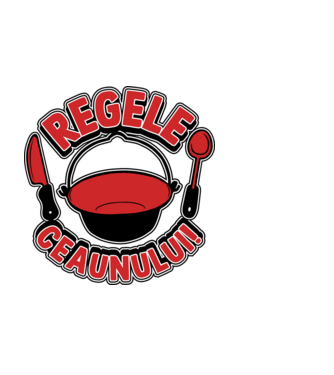 Regele - ceaunului! model negru pe tricou