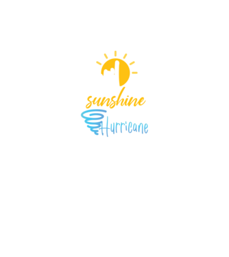April Girls are Sunshine mixed with a little Hurricane model negru pe tricou