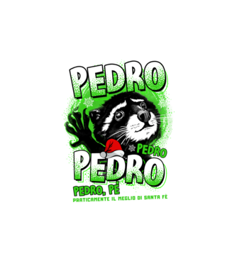 Pedro pedro christmas model alb pe tricou