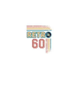 Retro 60 Birthday model alb pe tricou