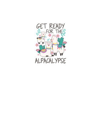 Get ready for the alpacalypse model negru pe tricou