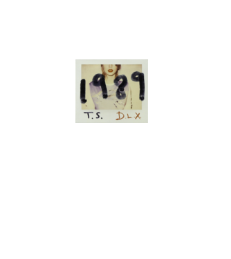 Taylor Swift polaroid model roz deschis pe tricou