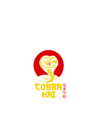 cobra kai japan logo model negru pe tricou