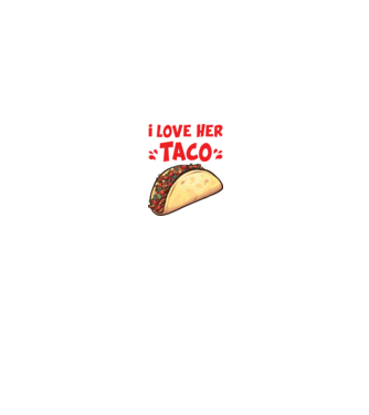 Couple TACO model alb/roșu pe tricou