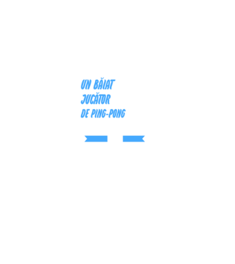 sunt un băiat jucător ping-pong, ca un băiat obișnuit, dar mult mai cool model negru pe tricou