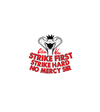 Strike first strike hard logo model alb pe tricou