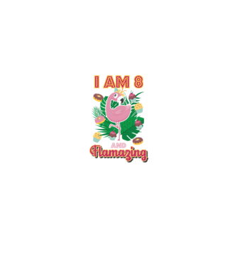 FLAMAZING Birthday 8 Years old model alb pe tricou