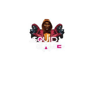 squid game poster model negru pe tricou