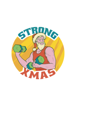 strong xmas model negru pe tricou