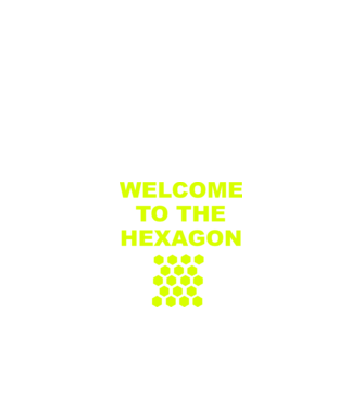 Welcome to the hexagon model roșu pe tricou