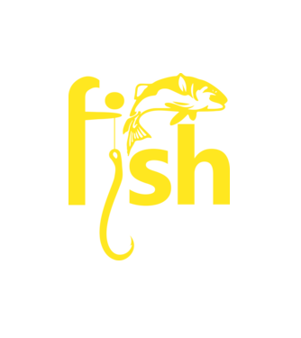 Fish model alb pe tricou