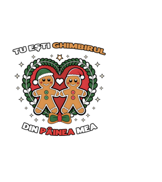 Tu ești ghimbirul din păinea mea  model albastru deschis pe tricou