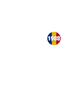 Made in 1988 model negru pe tricou
