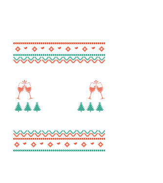 Fueled by wine and christmas model negru pe tricou