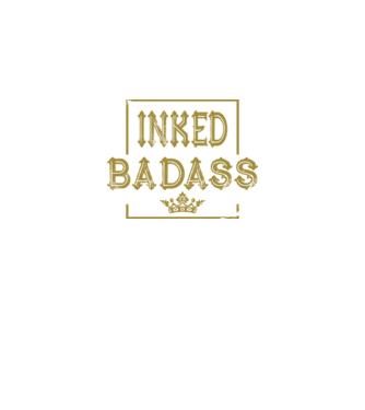 Inked Badass model negru pe tricou