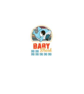 BabyBOY shark model negru pe tricou