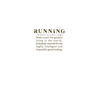 Running definition model alb pe tricou