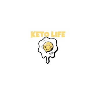 HAPPY KETO LIFE model negru pe tricou