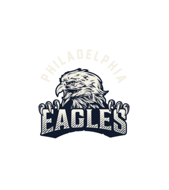 Philadelphia Eagles model alb pe tricou