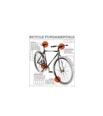 Bicycle fundamentals model gri pe tricou