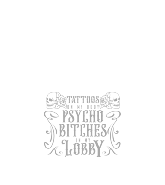 Psycho bitches model negru pe tricou
