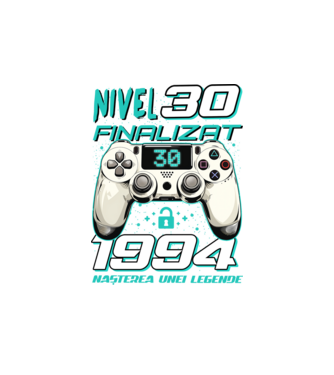 Nivel finalizat 30 1995 model alb pe tricou