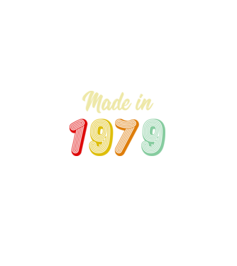 made in 1979 retro model negru pe tricou