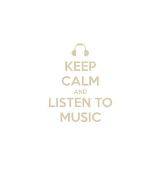 keep calm and listen to music model negru pe tricou