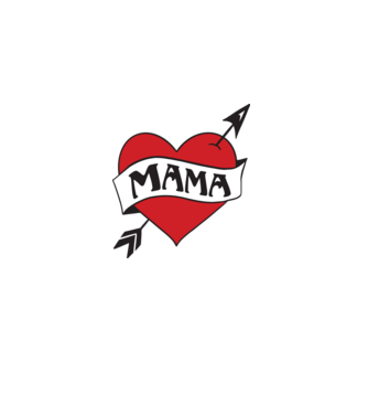 mama model alb pe tricou